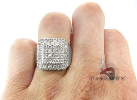 TraxNYC Light 10k White Gold Ring 10016: buy online in NYC