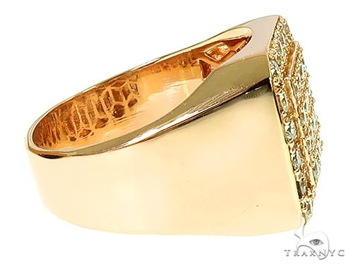 14kt, 18kt, 22kt Real Solid Yellow Gold Square Heavy Signet Ring, Hallmark  Stamped Handmade Flying Eagle Designer Cut Signet Men's Gold Ring - Etsy
