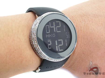 GUCCI　時計 Fully Iced Digital Gucci Watch 12534: buy online in NYC