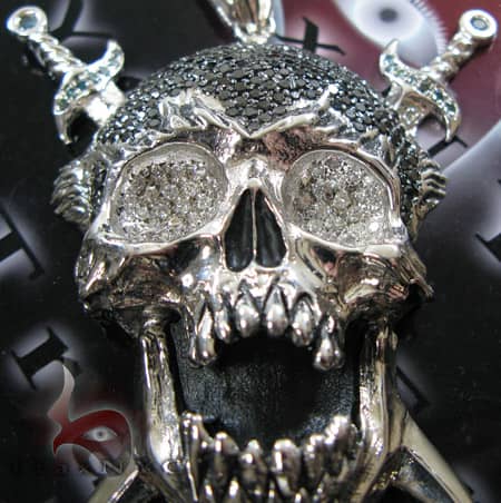 Hip Hop Crazy Skull Pendant 1525: buy online in Best price at