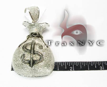 Hip Hop Jewelry - Money Bag Pendant 2160: buy online in NYC