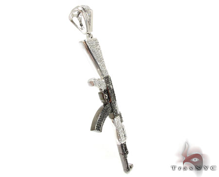 Custom Jewelry - AK-47 Pendant 21753: buy online in NYC