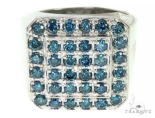 Diamond Promise Ring 1/6 ct tw Blue/White 10K Rose Gold | Kay