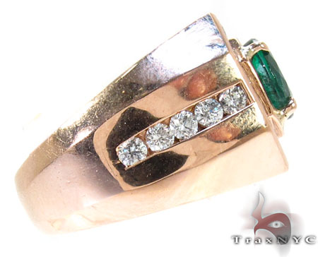 Men's Emerald Ring, 14k Solid Gold Emerald Signet Ring, Men's Wedding Ring,  Men Surprised Ring, Fathers Day Gift ,statement Ring for Men's - Etsy