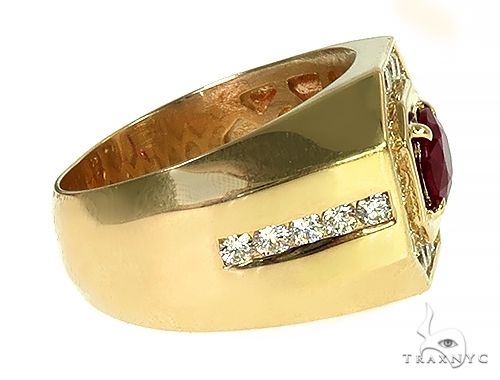 Ruby gold ring for on sale men