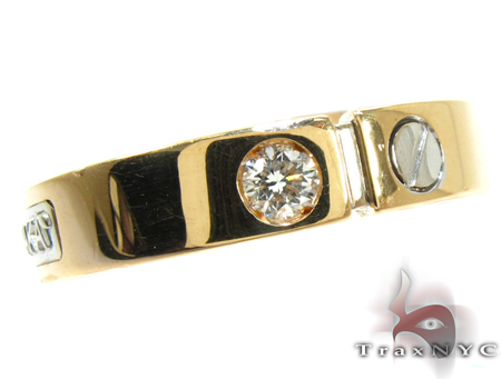 Baraka Two Tone Gold Diamond Ring 26278: buy online in NYC