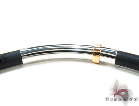 Baraka Two Tone Gold and Stainless Steel Diamond Bracelet