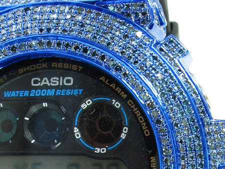 G-shock Blue Color Diamond Case with Watch DW-6900 26729