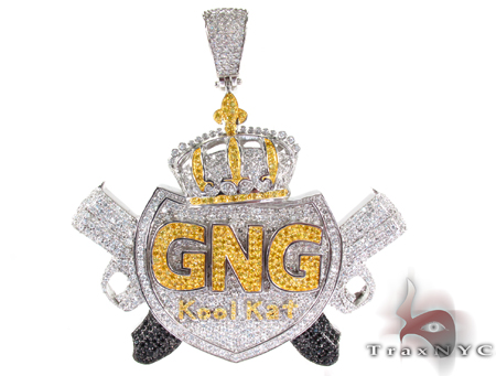 希少 ozwrt gold silver set Custom Jewelry - GNG Kool Kat Pendant 27134: buy online in