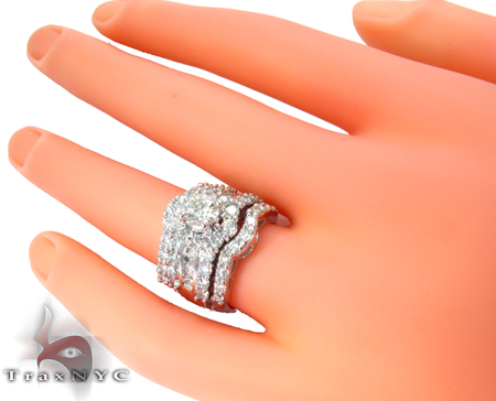 Snow Queen Diamond Wedding Ring Set 27166: buy online in Best