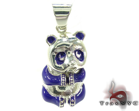 Purple Enamel Panda Pendant 27960: buy online in NYC. Best price 