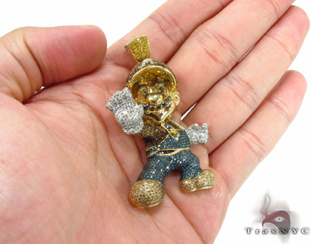 Iced out deals mario pendant