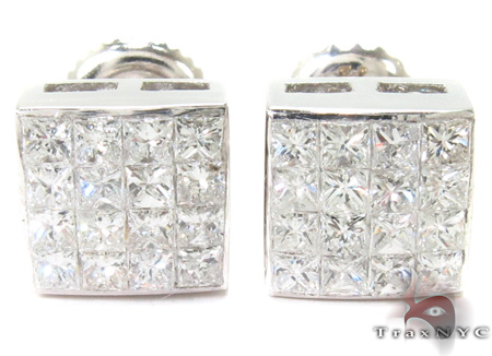Invisible Diamond Earrings 28996: buy online in NYC. Best
