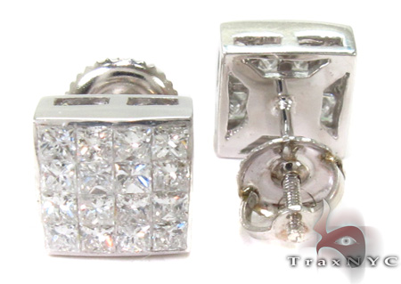 Invisible Diamond Earrings 28996: buy online in NYC. Best