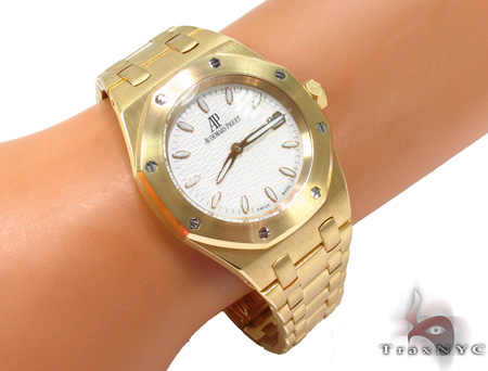 Audemars Piguet Royal Oak Offshore 18K Yellow Gold Ladies Watch