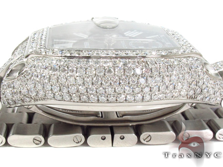 Cartier 時計 Cartier Roadster Chronograph Black Dial Diamond Watch 29069