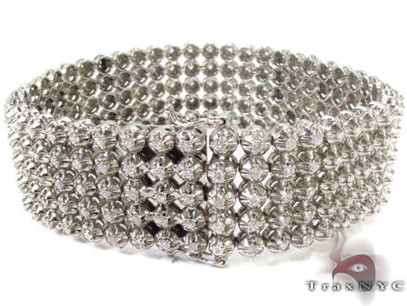 Row Diamond Bracelet 29110: buy online in Best price at