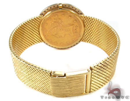 最新発見 Dollar 10 Eagle Gold 18K Coin 29160 Watch Band Solid Dial コレクション