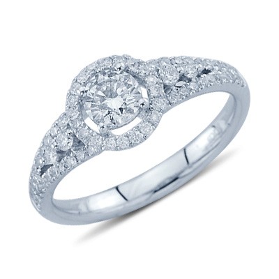 Circle promise clearance and engagement ring