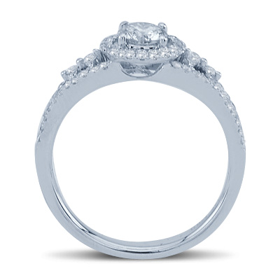 Circle promise store ring engagement ring