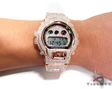 Pink diamond hotsell g shock watch