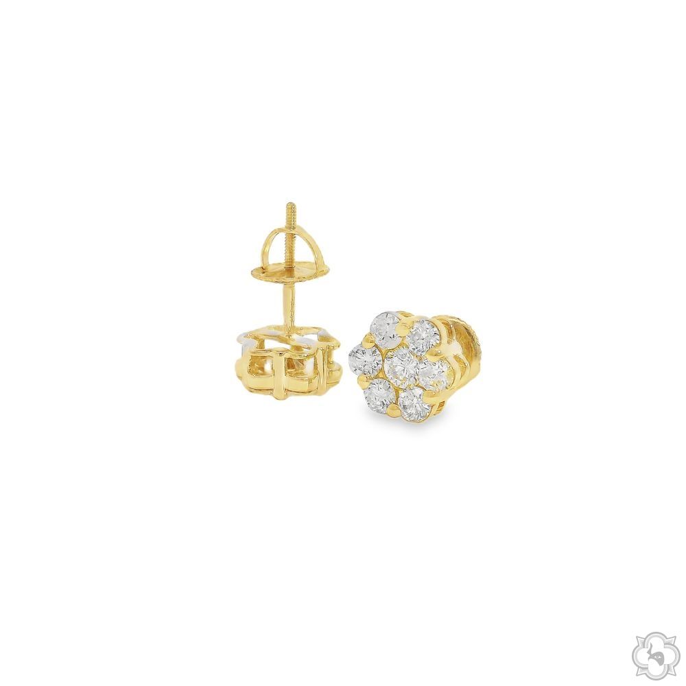 Diamond Flower Earrings 305: buy online in NYC. Best price
