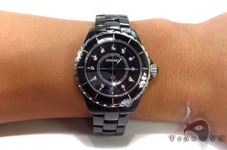 Chanel j12 mens black ceramic watch sale