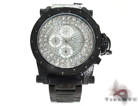Amazon.com: JoJino ALPHA MJ-8050. 53 MM . ROUND. MENS Diamond Watch.  (WHITE) : Clothing, Shoes & Jewelry