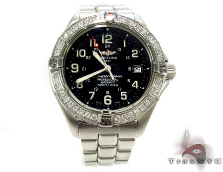 Breitling superocean store diamond bezel