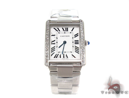 Cartier tank solo diamond hot sale