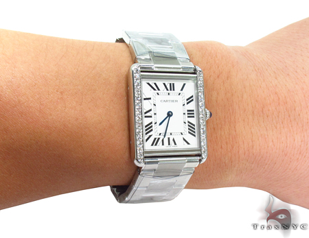 Cartier Tank Solo Diamond Steel Watch 32214 buy online in NYC