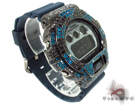 Casio G-Shock Blue & Black Silver CZ Watch 32286: buy online in 
