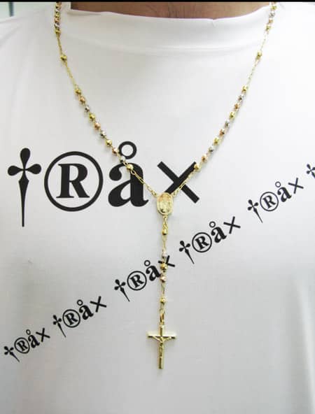 Tone Gold Rosary Beads 3237: buy online in Best price at