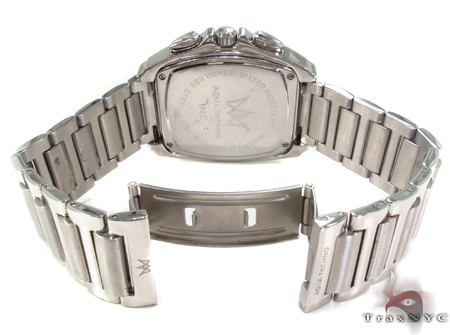 Aqua Techno Yellow Steel & Diamond Watch 33135