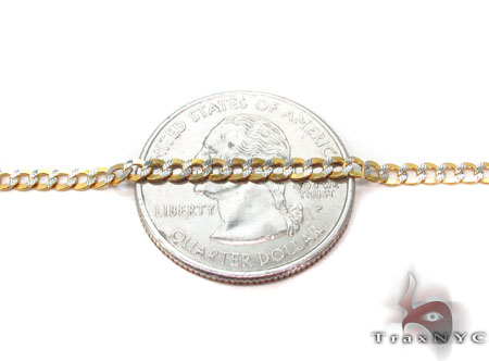 10kt real gold cuban outlets diamond cut bracelet