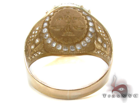 Mens Libra CZ 10kt Gold Ring 33489: buy online in NYC. Best