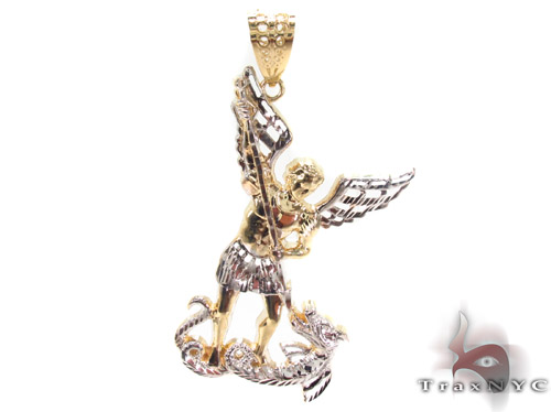 St michael store 10k gold pendant