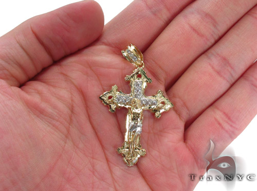 10K yellow gold Cross shops with Cubic Zirconia.