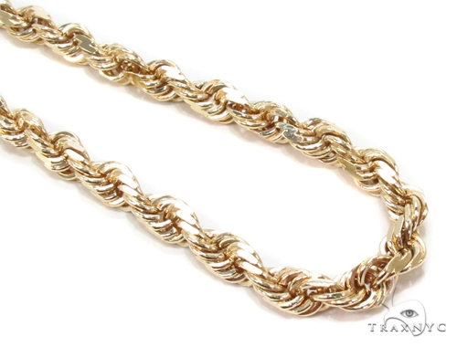 Gold Plated 5MM Rope Chain (CH5RY-22)