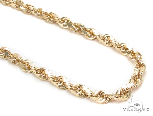 Rope Necklace hotsell 30 Inches in ION Plated Yellow Gold Stainless Steel 29 Grams