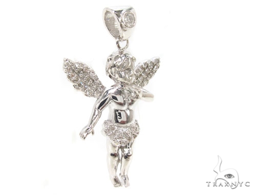 Little Prong Diamond Angel Pendant 36306: buy online in NYC. Best