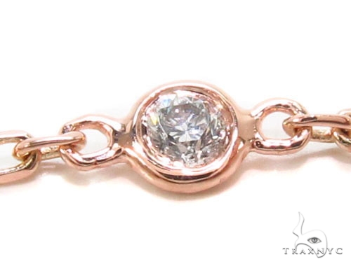 アクセサリー Ny... Rose Gold Yard Bezel Diamond Necklace 36732: buy online in NYC