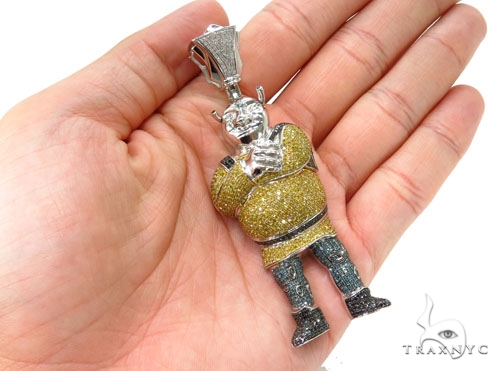 Prong Diamond Shrek Pendant 37067 buy online in NYC. Best price