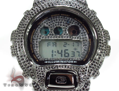 G-shock Fully Ice Black Color CZ Loaded Watch 37314