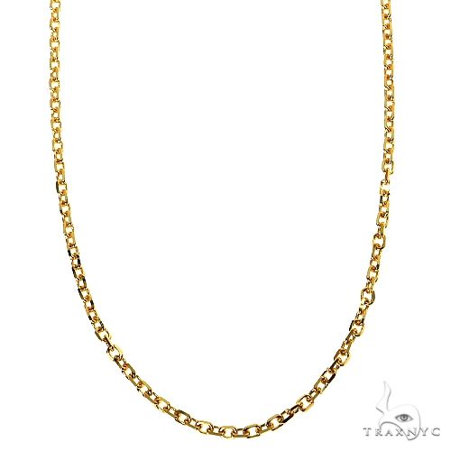 14k Yellow Gold Shiny Round Wheat Chain 1.5mm 18 Inches 38191