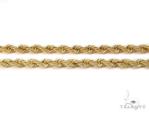 Rope Gold Chain 28 Inches 3mm 40346: buy online in NYC. Best price