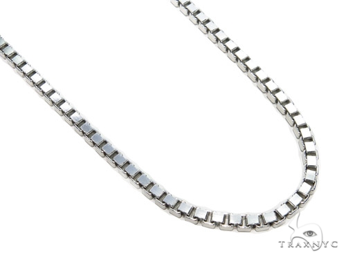 Beveled Box Silver Chain 30 Inches 4mm 40550