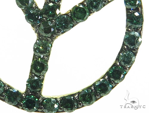 Upside Down Peace Diamond Pendant 40932: buy online in NYC
