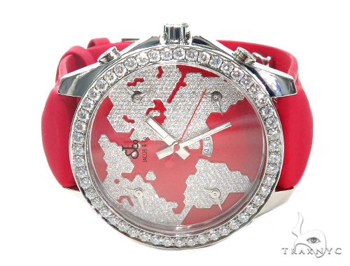 Jacob & Co. JC47SR Five Time Zone Continent Watch 40996: buy