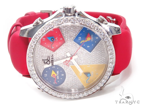 Jacob & co 5 time zone iced out hot sale